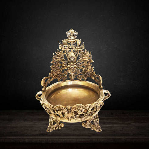 Brass Decorated Urli 2.8kg
